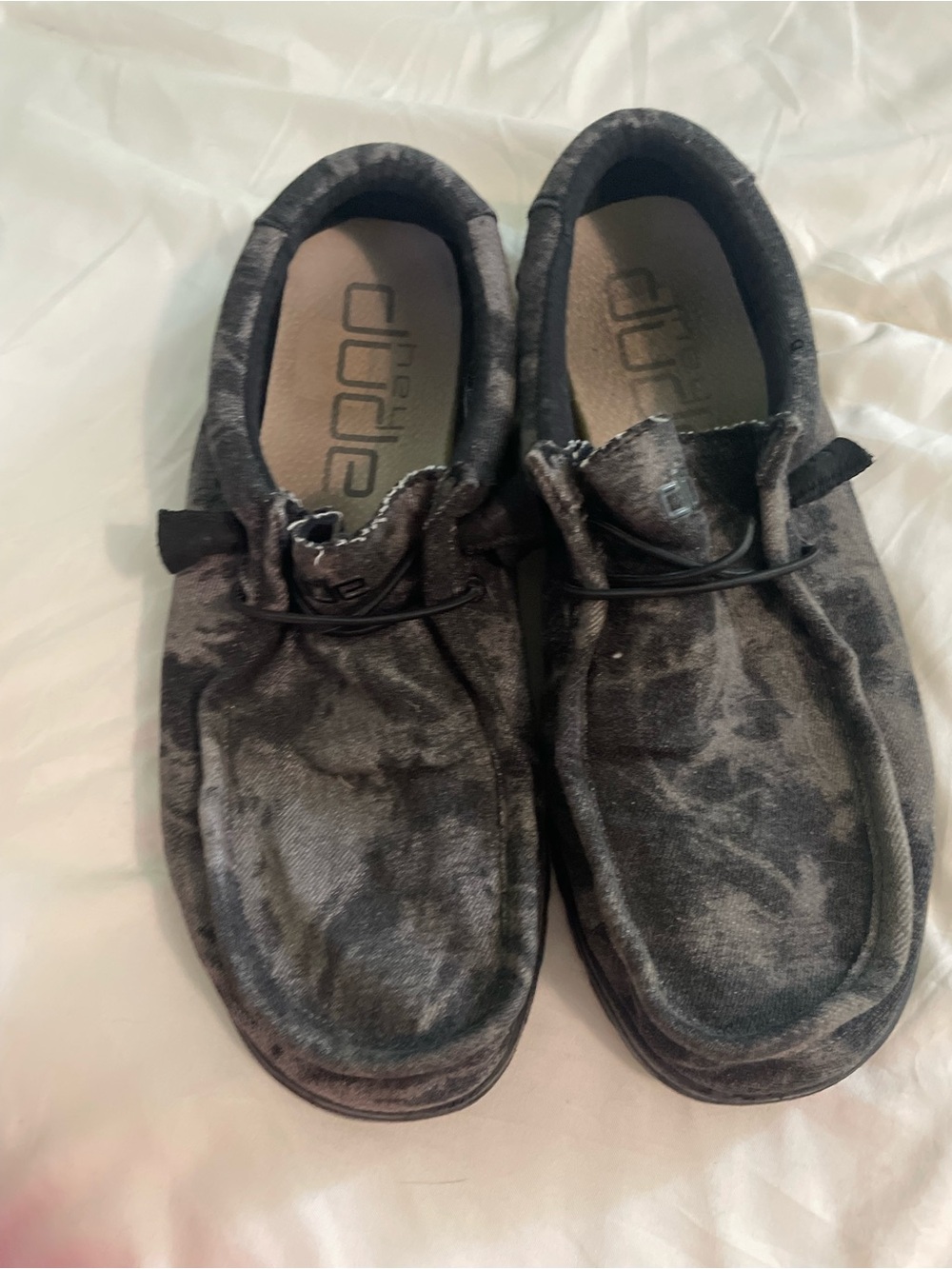 Hey Dude Men's Charcoal Gray Slip-On Loafers